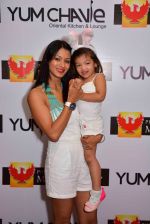 Barkha Bisht with daughter at Phoenix Market City easter party in Mumbai on 14th April 2014